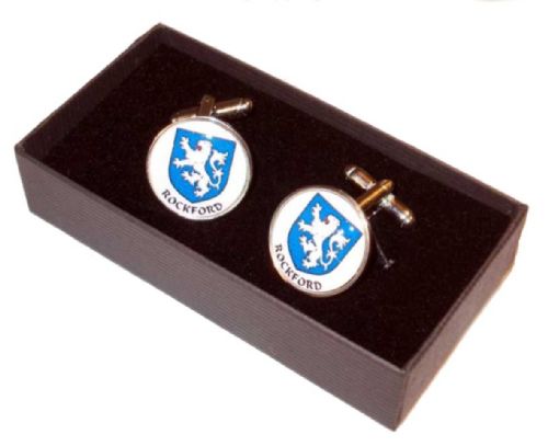 Family Crest Cufflinks Rnd